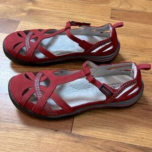 Jambu JBU Mary Jane red sandal shoes size 8.5